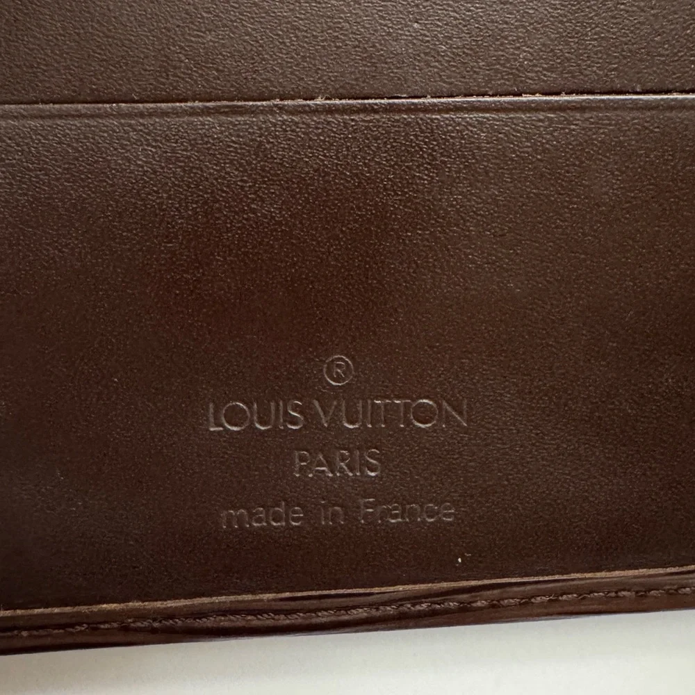 Authentic Louis Vuitton Brown Epi Leather Marco Wallet